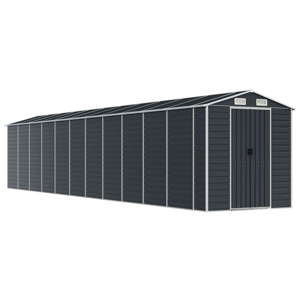 Gerätehaus Grün 191x130x198 cm Verzinkter Stahl