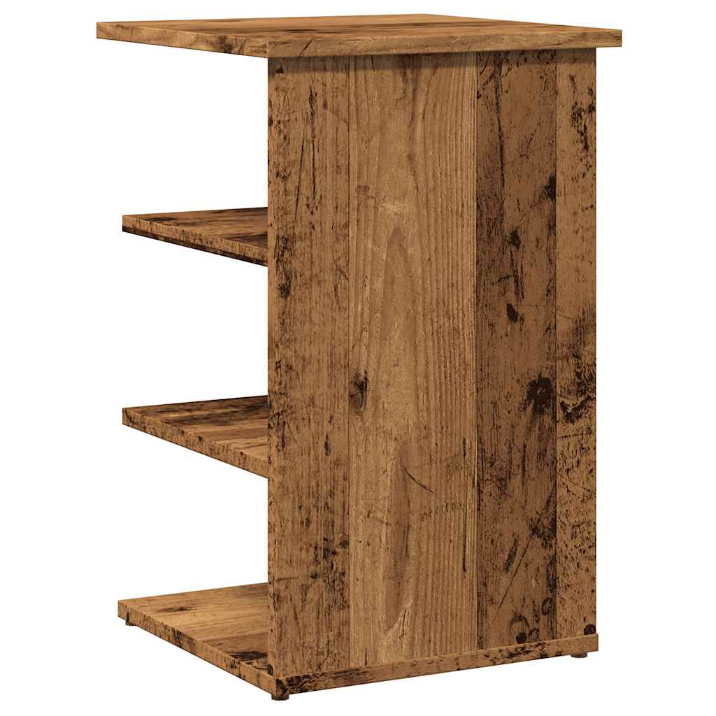 Beistellregal Weiß 35x35x55 cm Holzwerkstoff