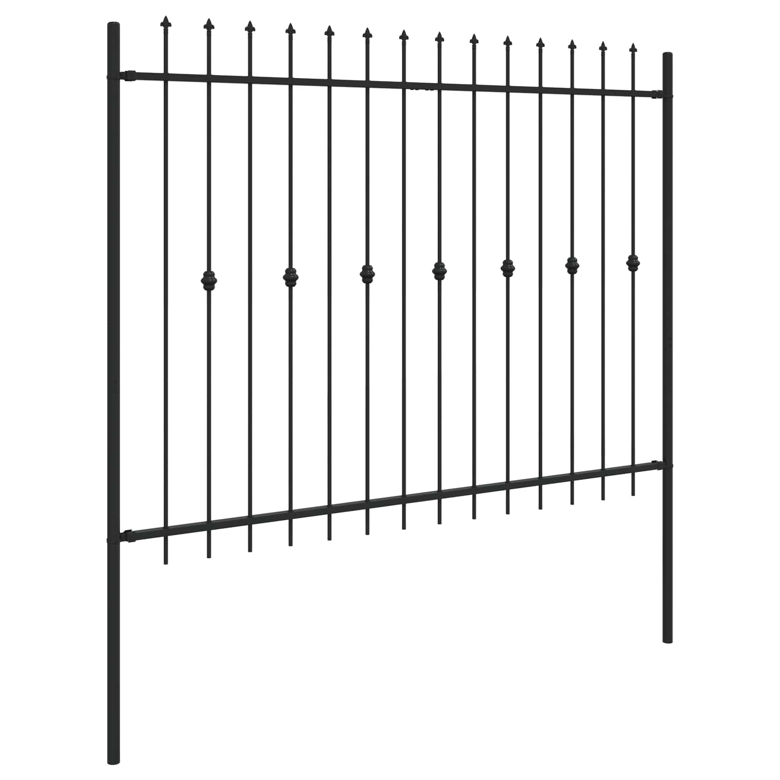 Spießzaun Asten Schwarz