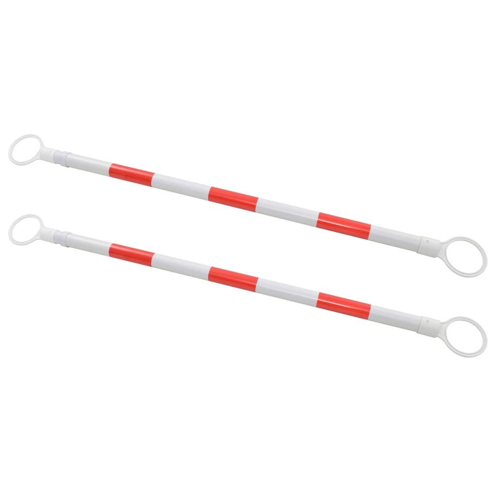 Teleskopstangen für Leitkegel 10 Stk. ABS 116-197 cm