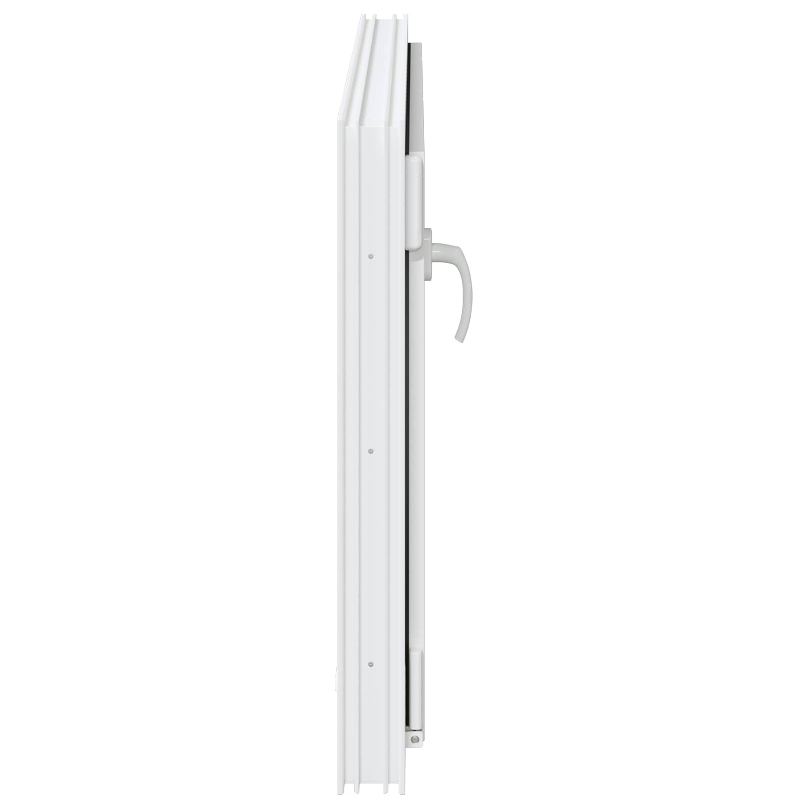 Kellerfenster RISOR 50 x 50 cm PVC und Glas Weiß