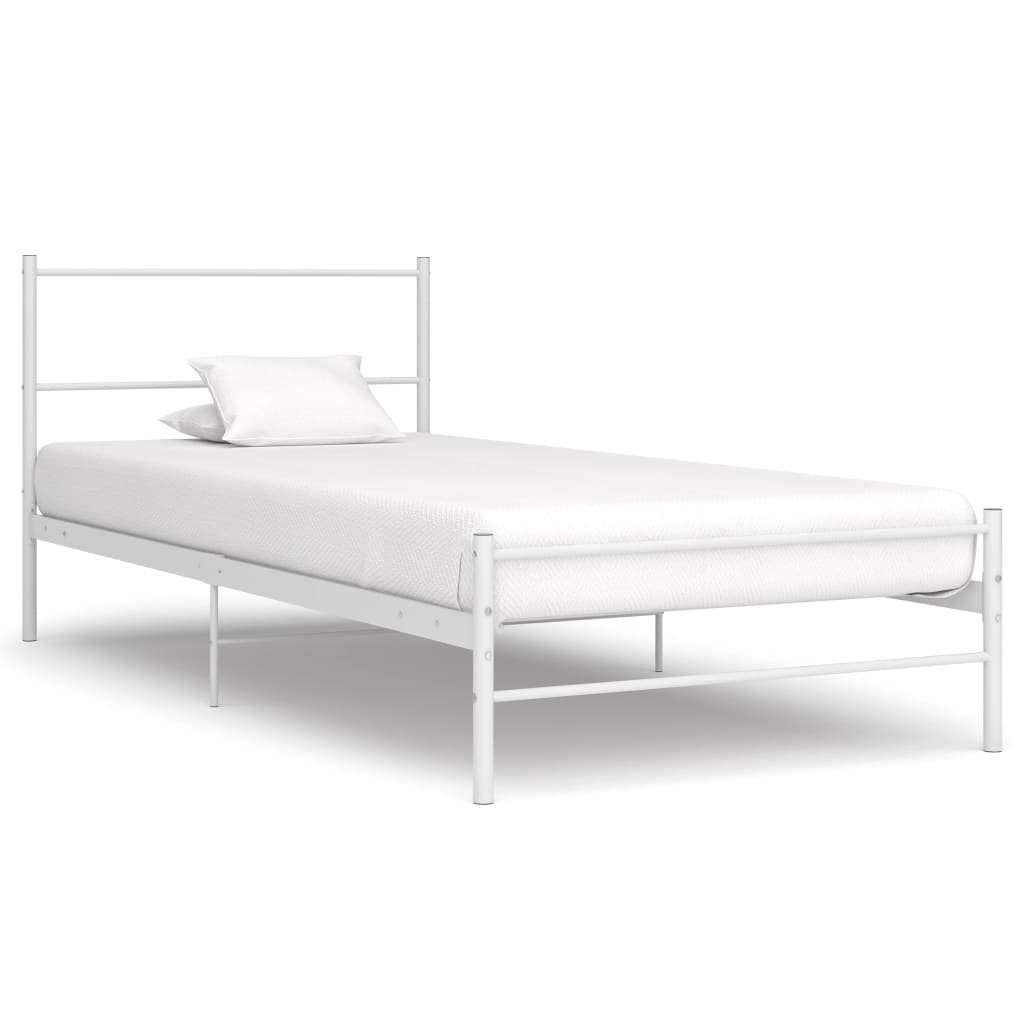 Bettgestell Grau Metall 180×200 cm