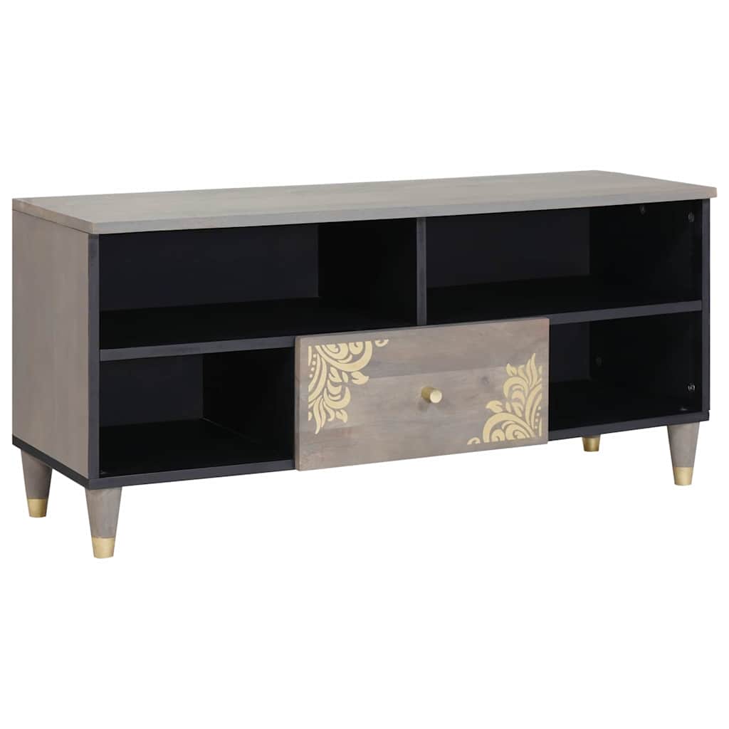 TV-Schränk Honigbraun 100 x 33 x 46 cm Massivholz Mango