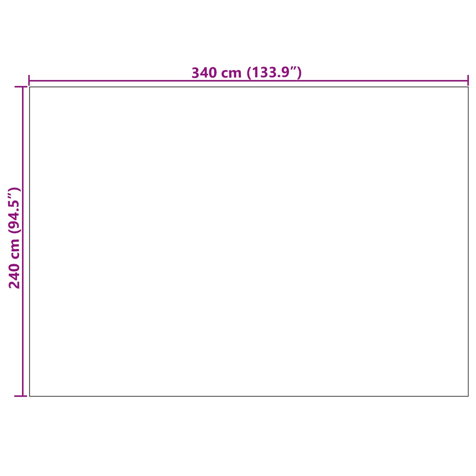 Bereichsteppiche Rechtwinklig SIROLO Creme 150 x 80 cm