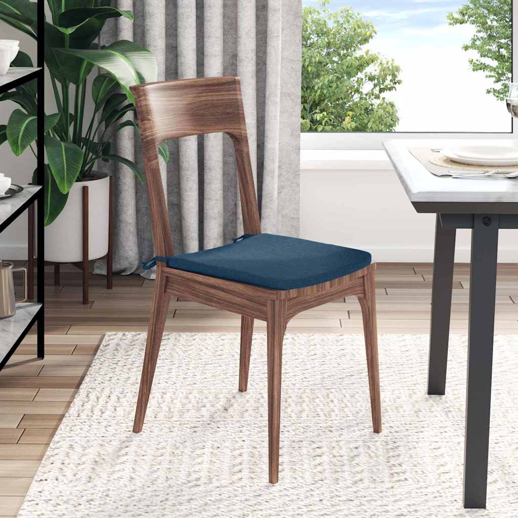 Sitzkissen 4 pcs Hellgrau 40 x 40 x 3 cm Stoff