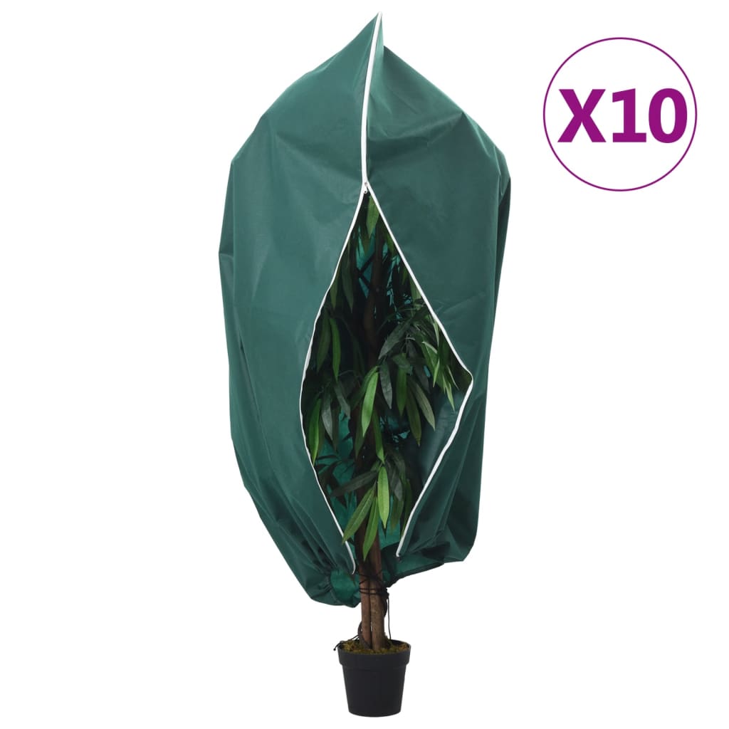 Wintervlies mit Reißverschluss 4 Stk. 70 g/m² 1x1,55 m