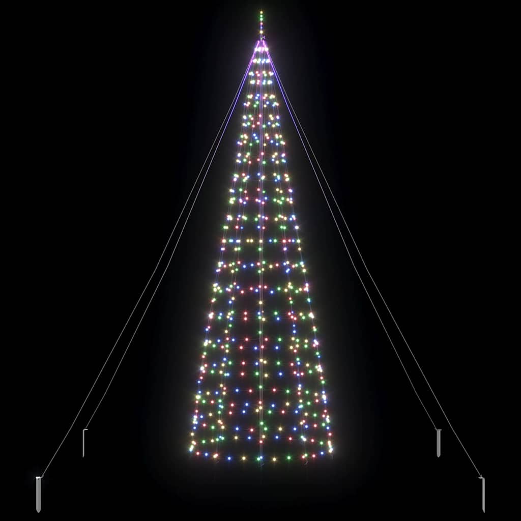 LED-Weihnachtsbaum mit Erdspießen 220 LEDs Warmweiß 180 cm