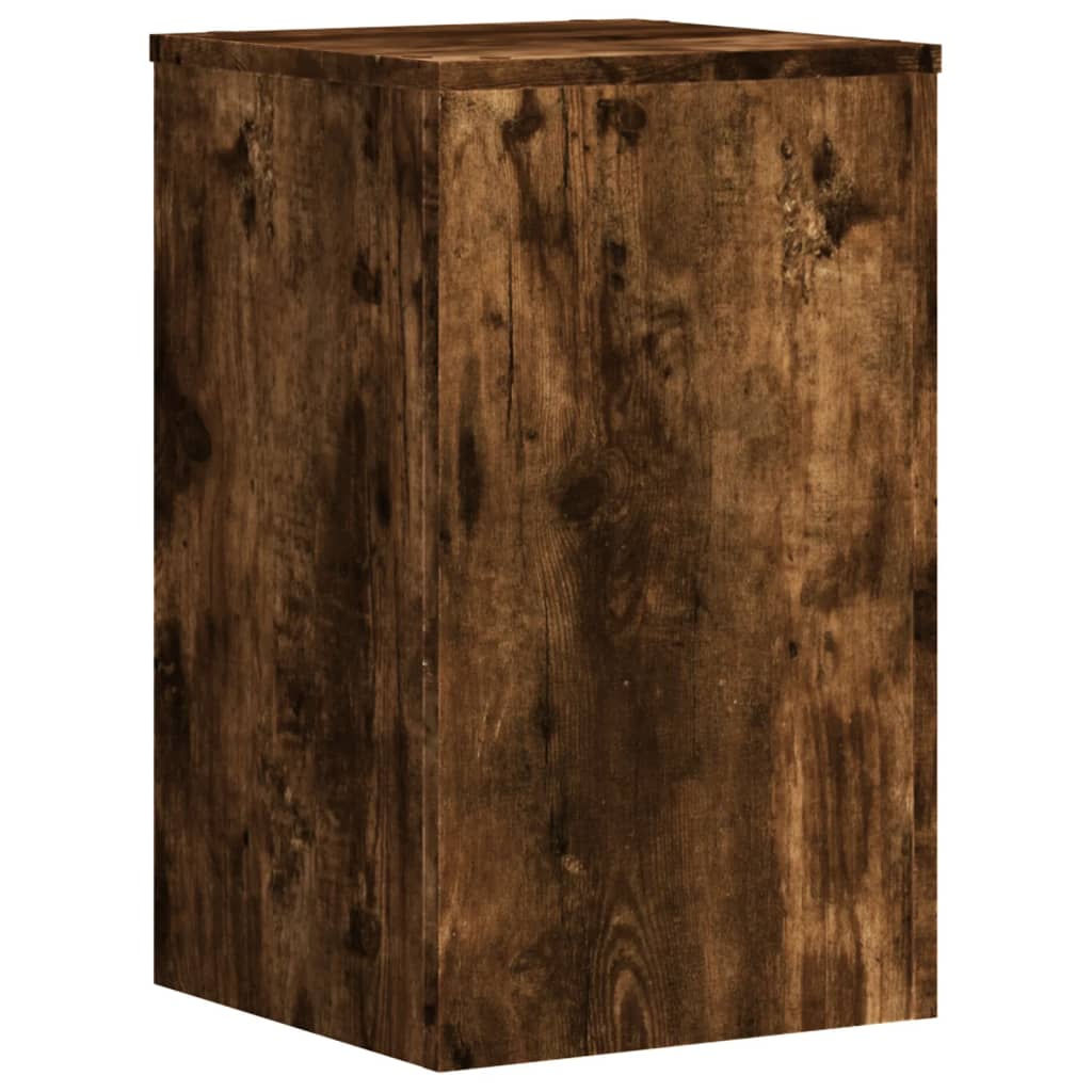 Pflanzenständer 2 Stk. Weiß 33x33x100 cm Holzwerkstoff