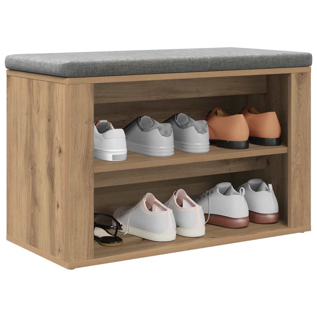 Schuhregal Weiß 75x35x45 cm Holzwerkstoff