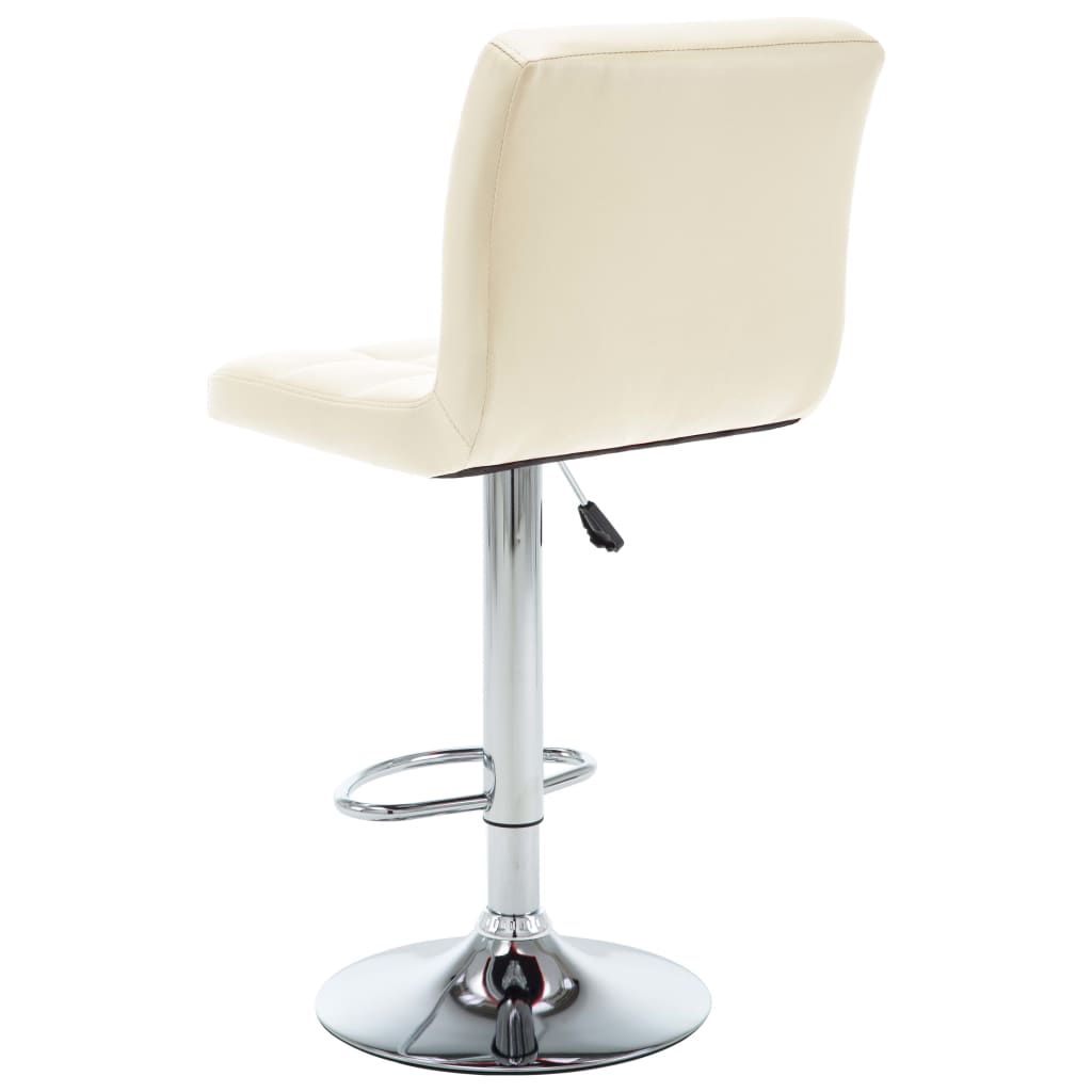 Barhocker 2 Stk. Weinrot Kunstleder