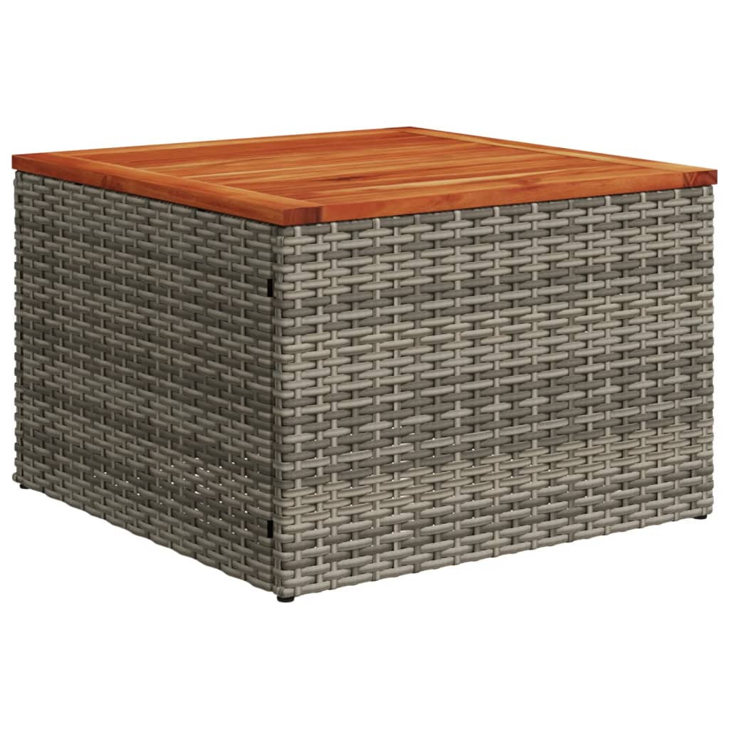 10-tlg. Garten-Sofagarnitur mit Kissen Schwarz Poly Rattan