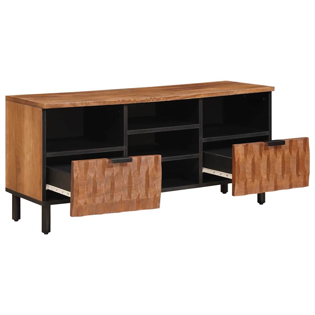 TV-Schränk Weiße gewaschene Oberfläche 100 x 33 x 46 cm