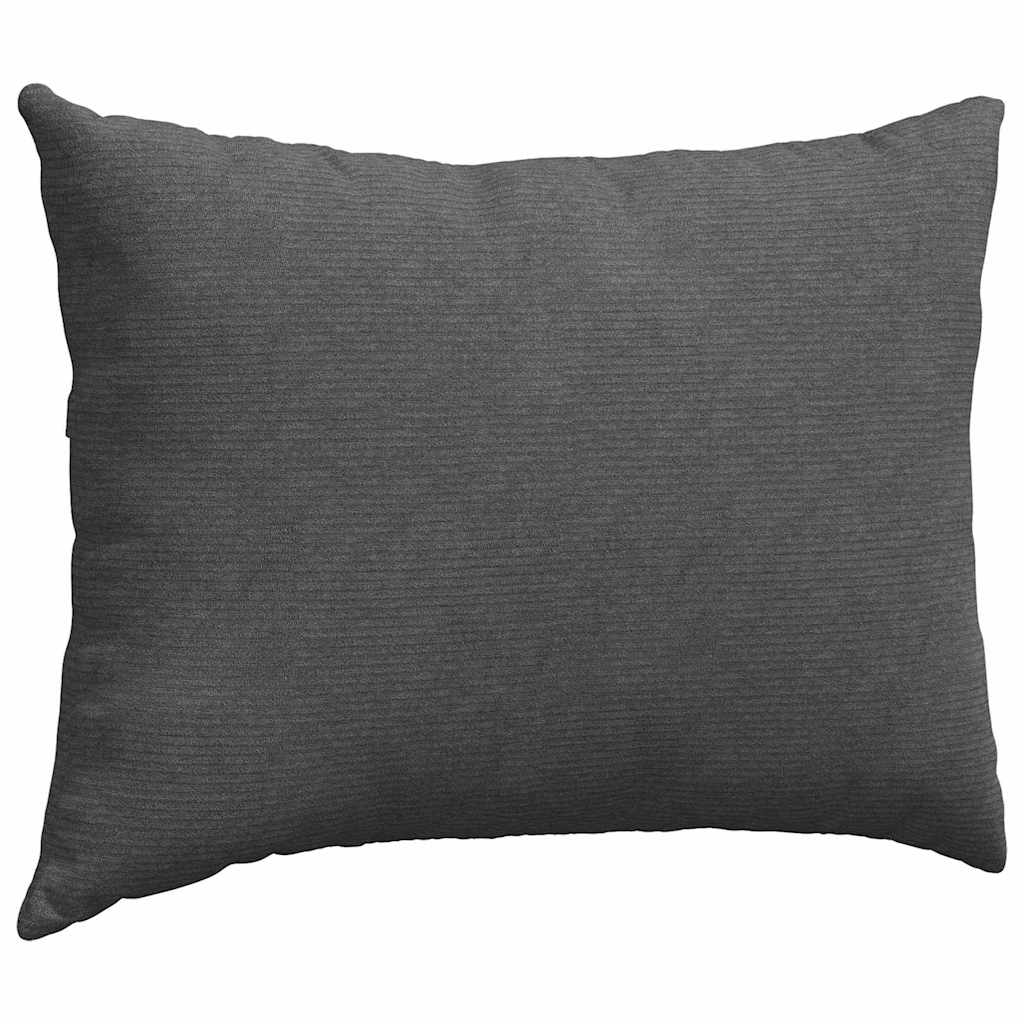 Sofakissen 2 Stück Hellgrau 50 x 30 cm Cordstoff