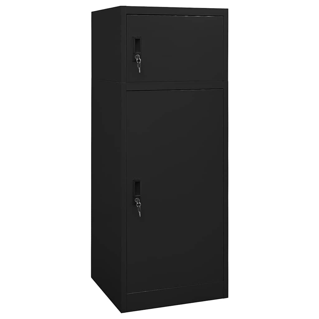Sattelschrank Weiß 53x53x140 cm Stahl