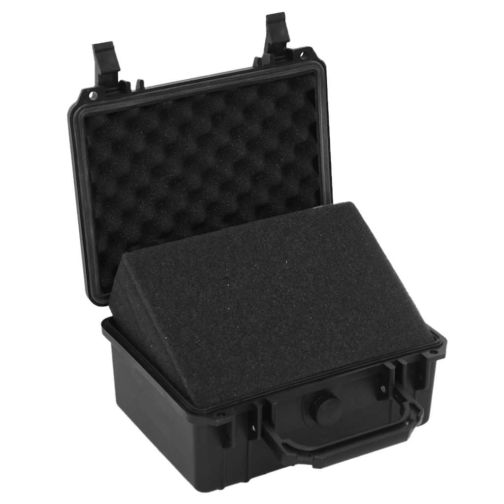 Koffer für Flugreise Tragbar Schwarz 46,5x21,5x17,5 cm PP
