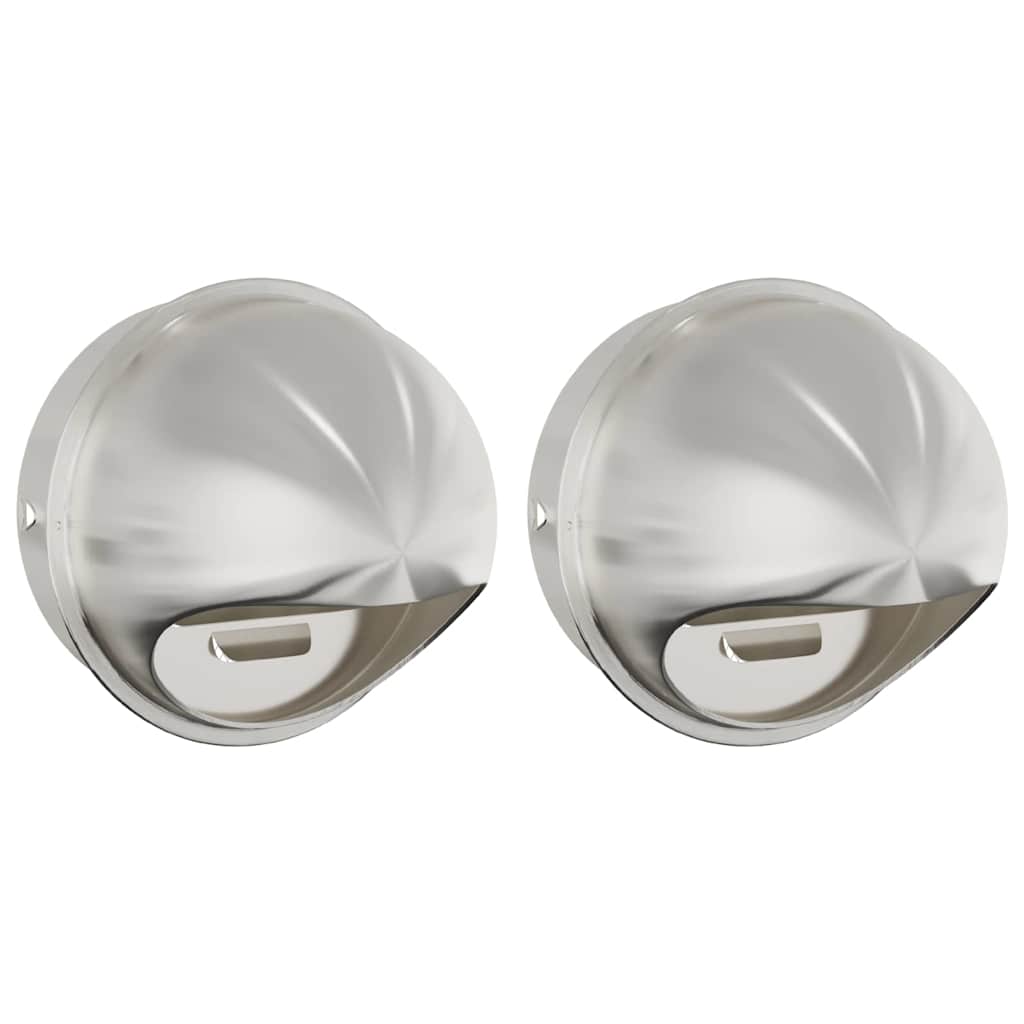 Lüftungsgitter 2 pcs Silber 80 mm Edelstahl