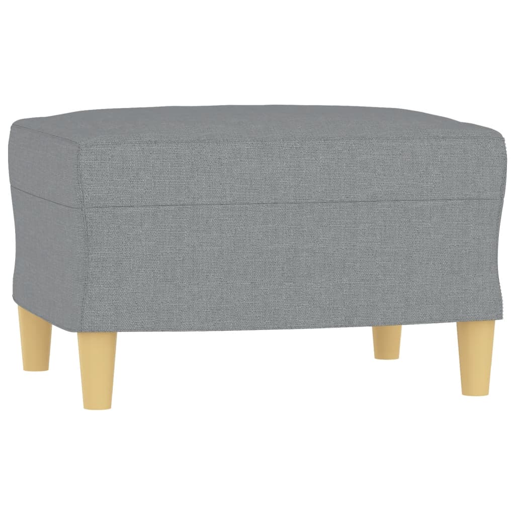 4-tlg. Sofagarnitur mit Kissen Braun Stoff