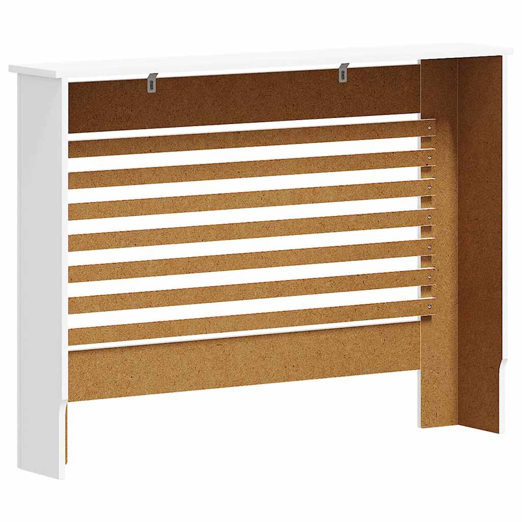 Heizkörperabdeckung Weiß 112×19×81,5 cm MDF