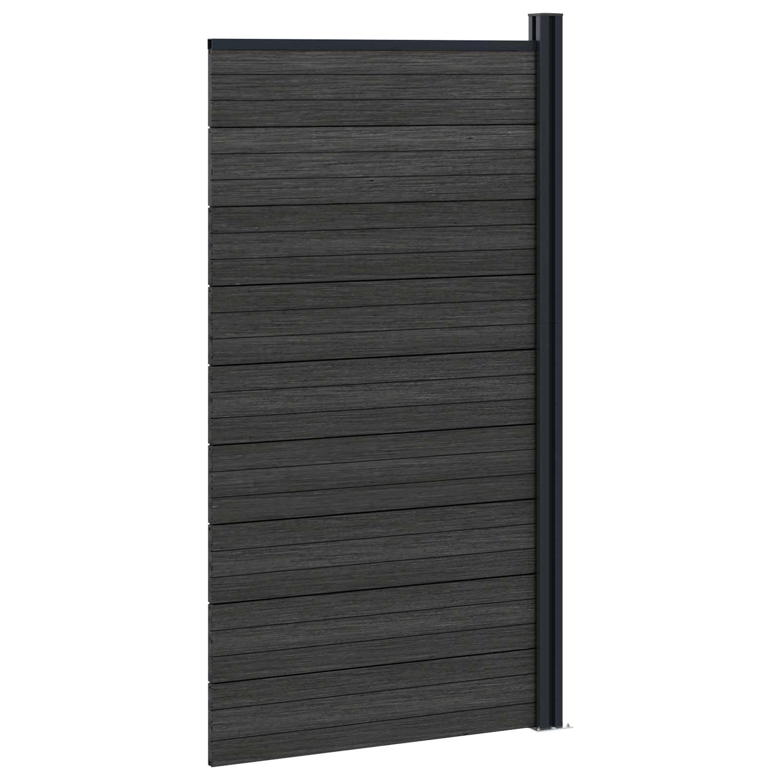 Zaunelement WPC 95x186 cm Braun