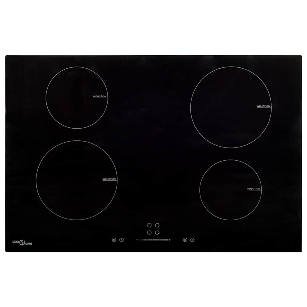 Induktionskochfeld mit 2 Platten Touch Control Glas 3500 W