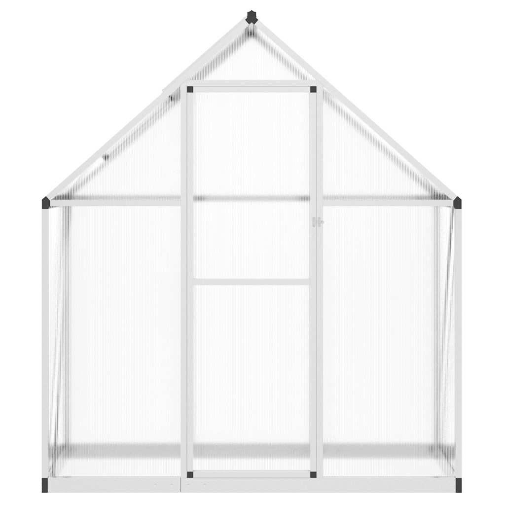 Gewächshaus mit Fundamentrahmen Silbern 169x114x202 cm Alu