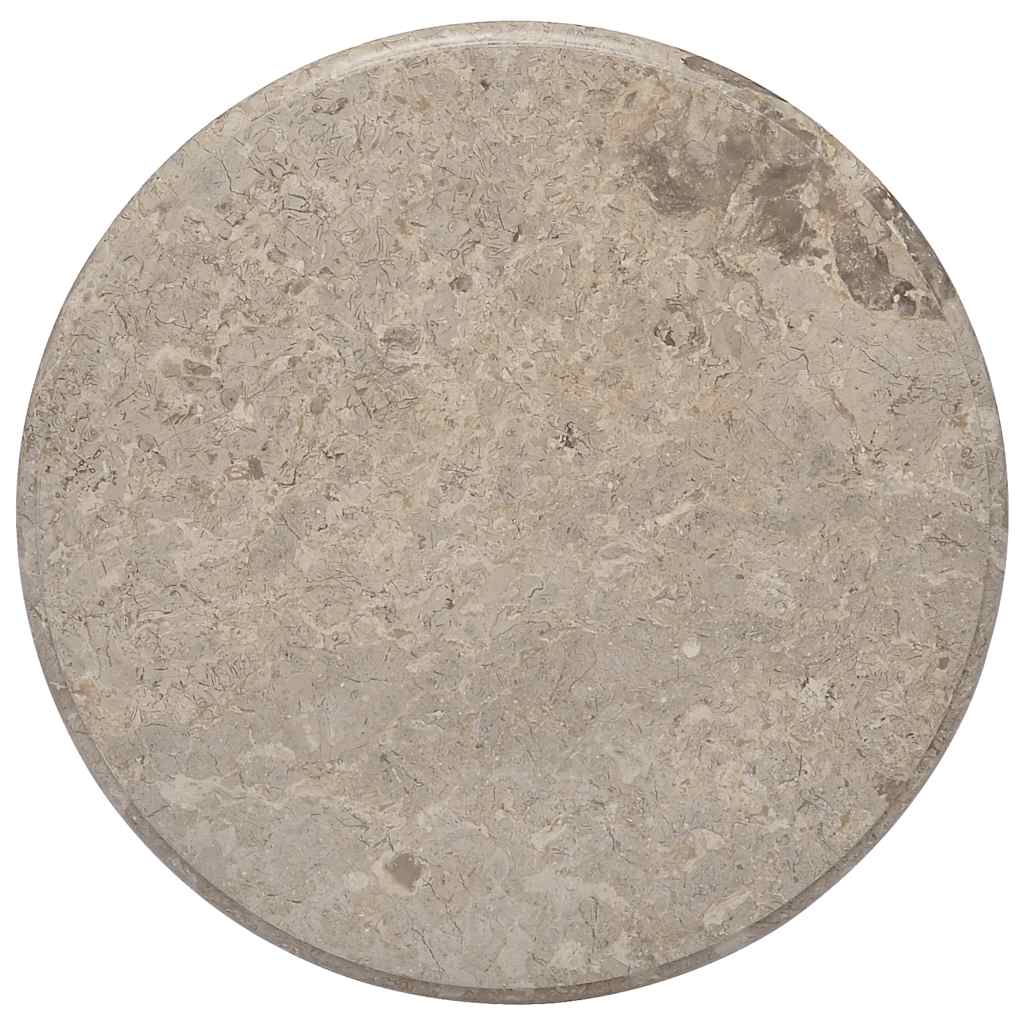Tischplatte Creme Ø40x2,5 cm Marmor