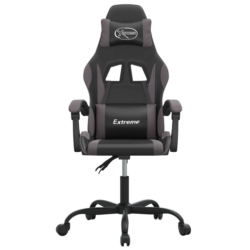 Gaming-Stuhl Drehbar Schwarz und Grün Kunstleder