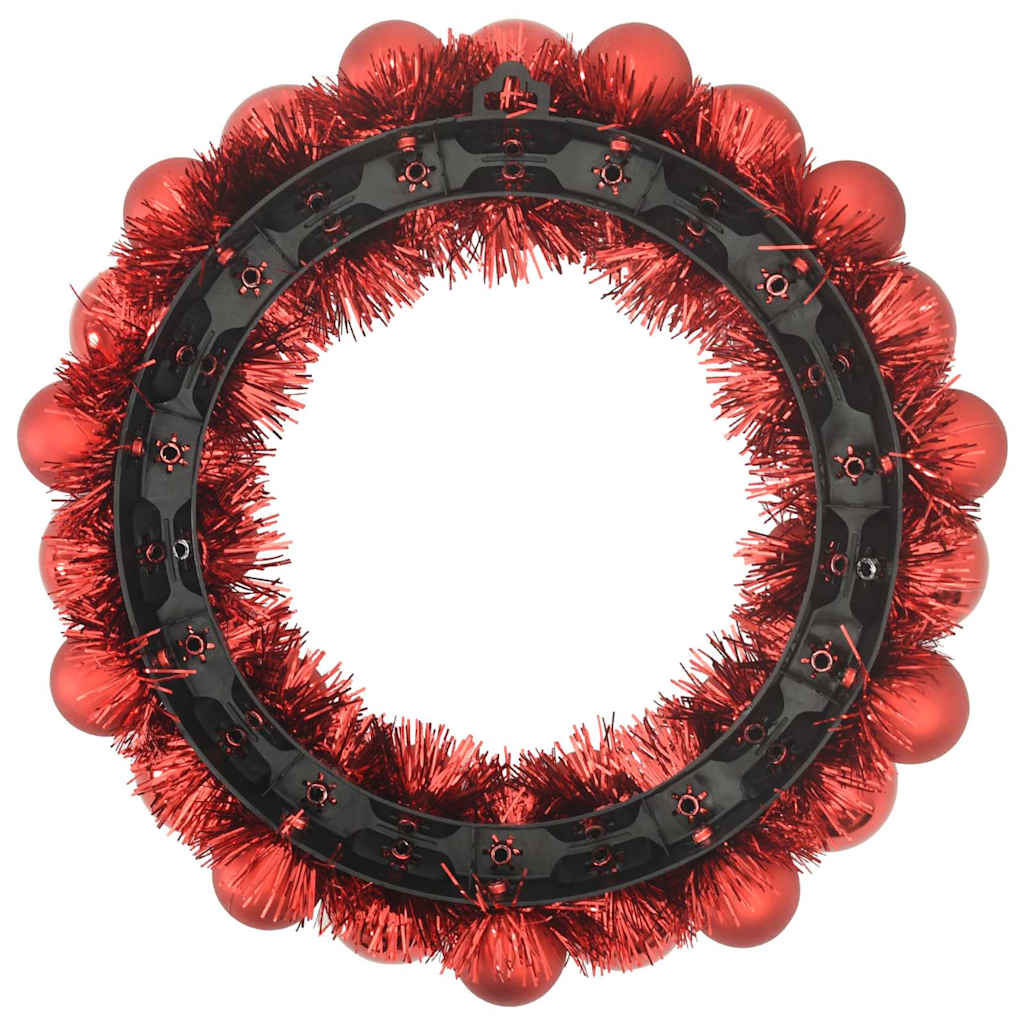 Weihnachtsballkränze 2 pcs Rot 33 x 33 x 7 cm Polystyrol