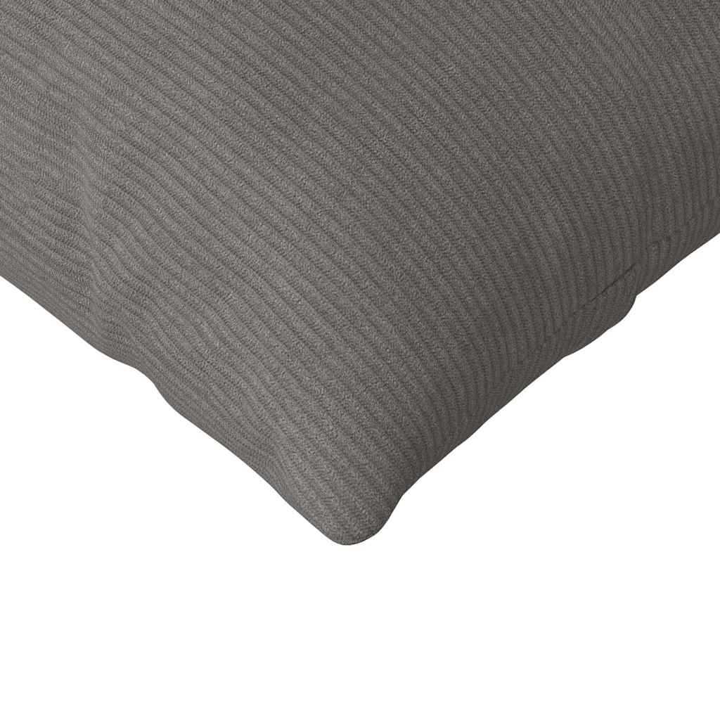 Sofakissen 2 Stück Hellgrau 50 x 30 cm Cordstoff