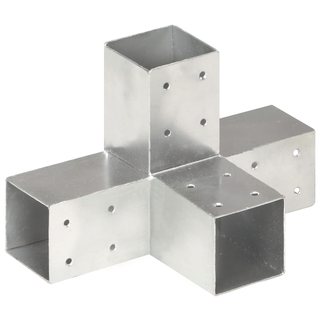 Pfostenverbinder L-Form Verzinktes Metall 71 x 71 mm