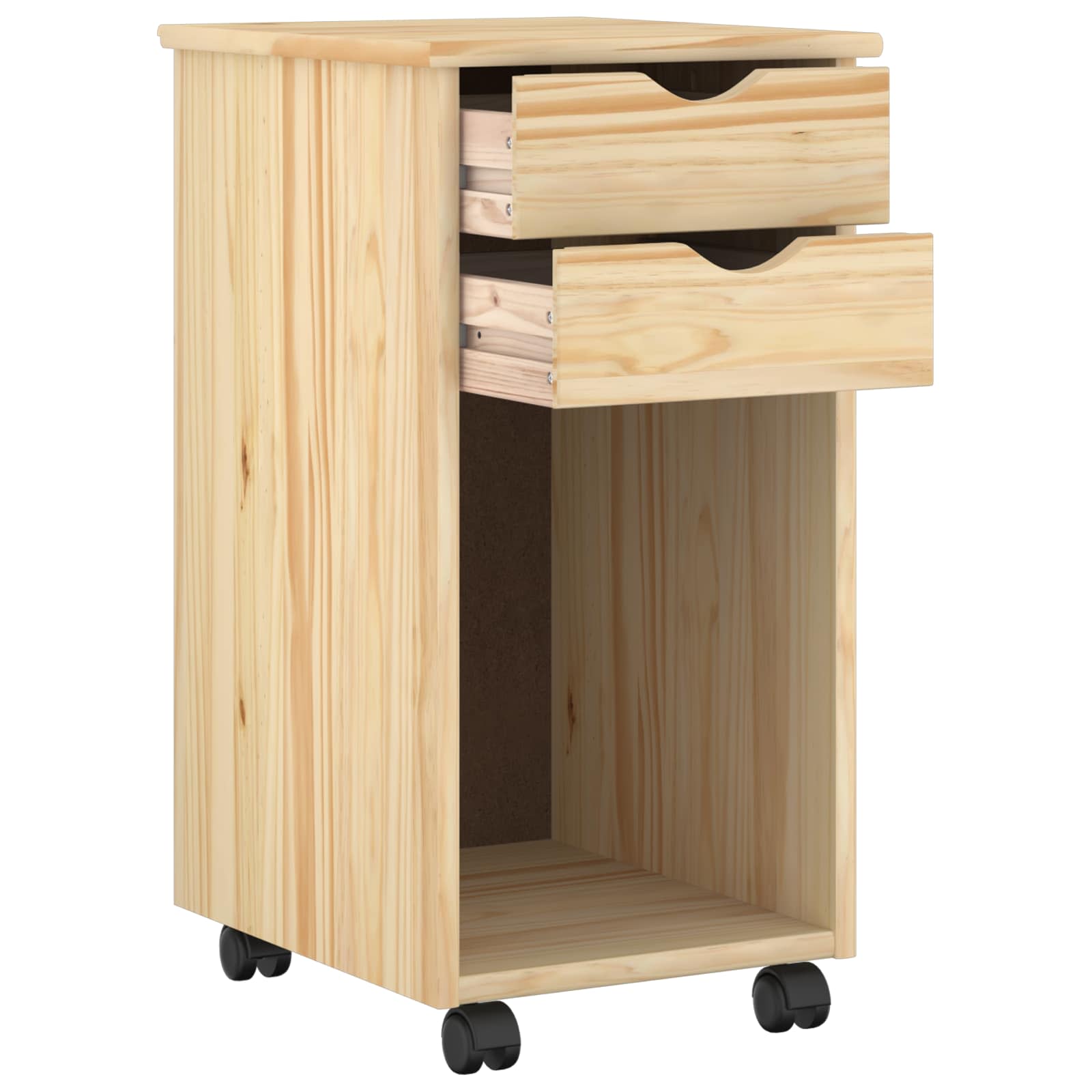 Rollschrank Honigbraun 34 x 39 x 65,5 cm Massives Kiefernholz
