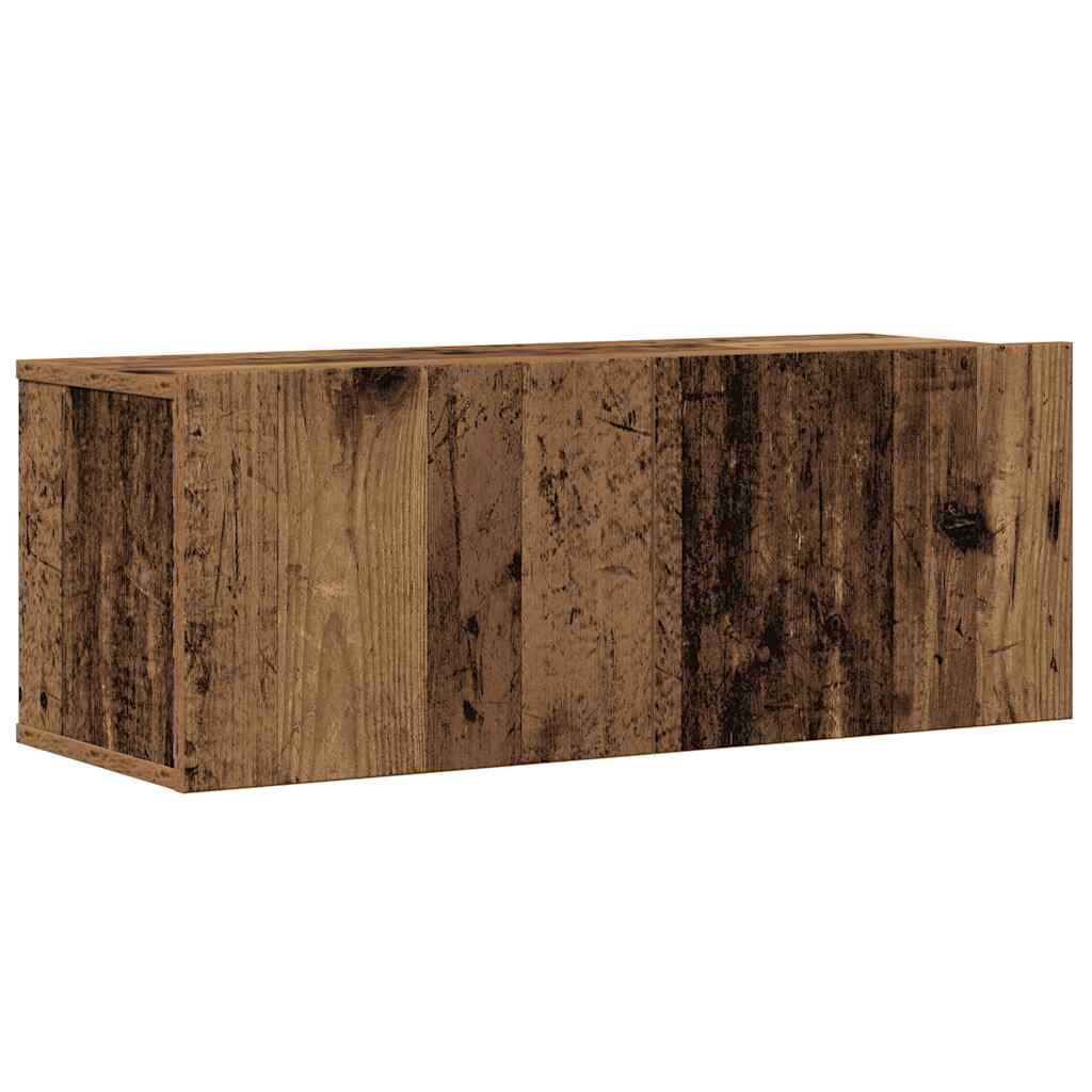 4-tlg. TV-Schrank-Set Weiß Holzwerkstoff
