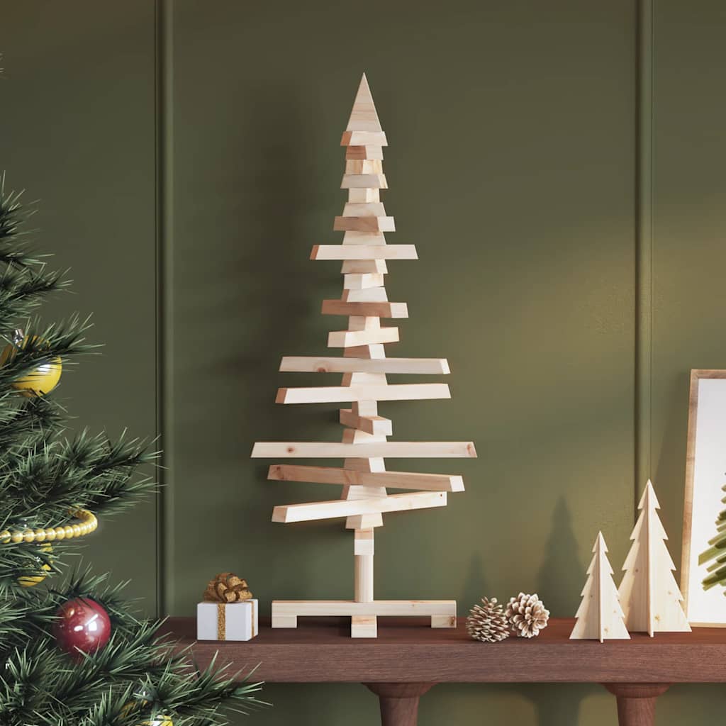 Weihnachtsbaum Holz zum Schmücken 60 cm Massivholz Kiefer