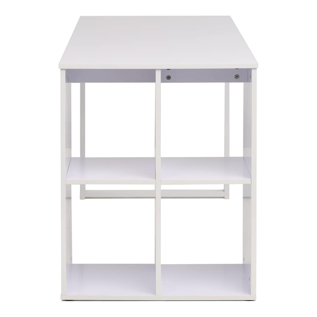 Schreibtisch 120×60×75 cm Eichenbraun und Weiß