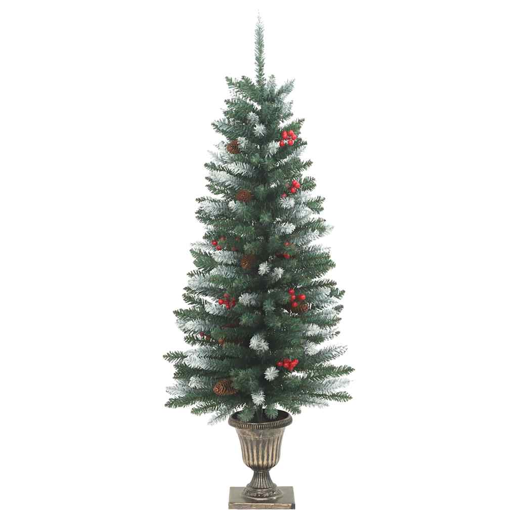 Künstliche Weihnachtsbäume 2 Stk. 100 LEDs Grün 120 cm