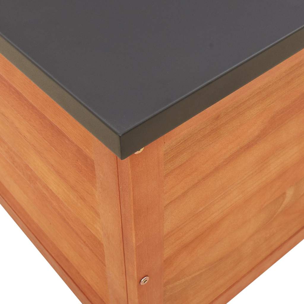 Gartenbox 60x50x55 cm Massivholz Eukalyptus
