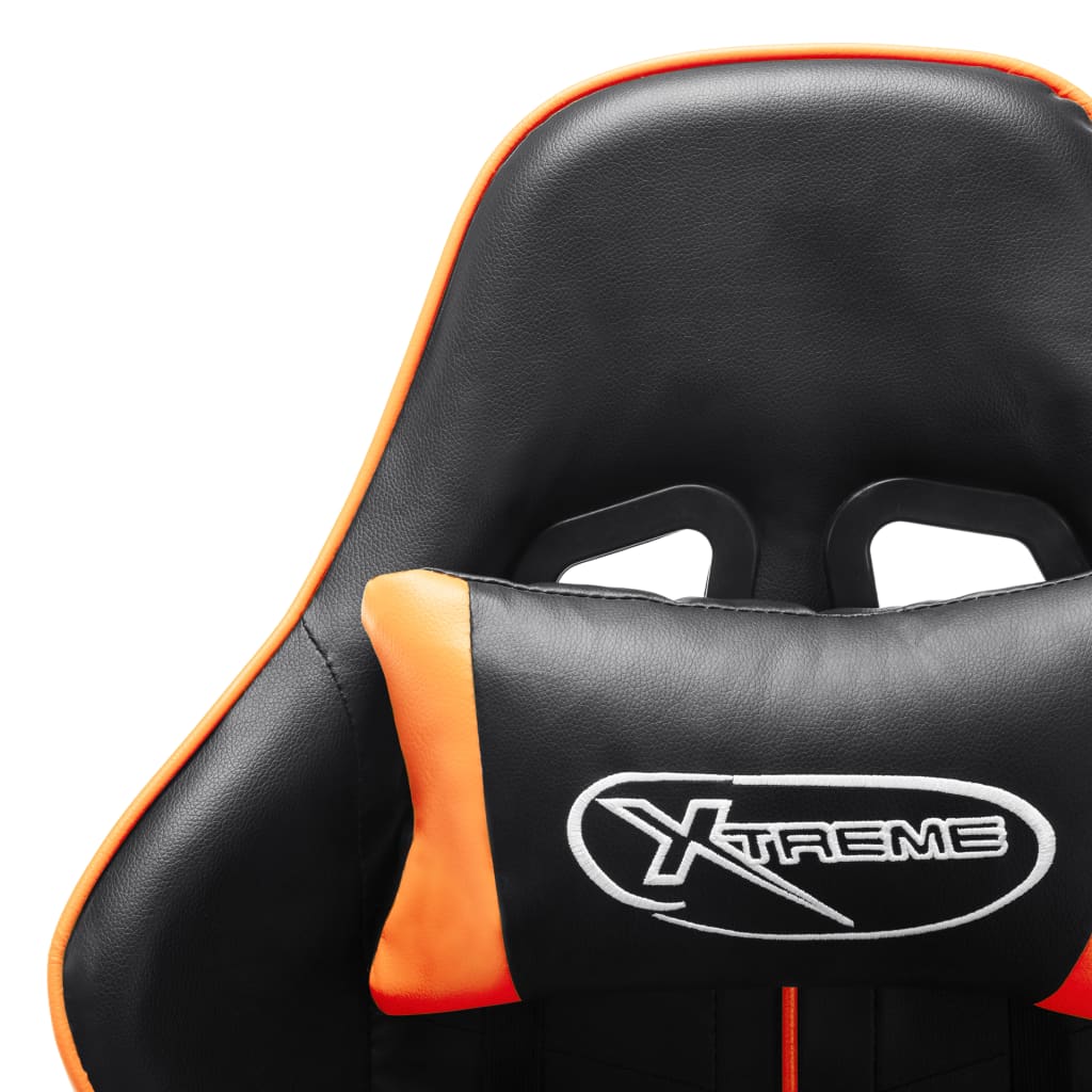 Gaming-Stuhl Schwarz und Blau Kunstleder