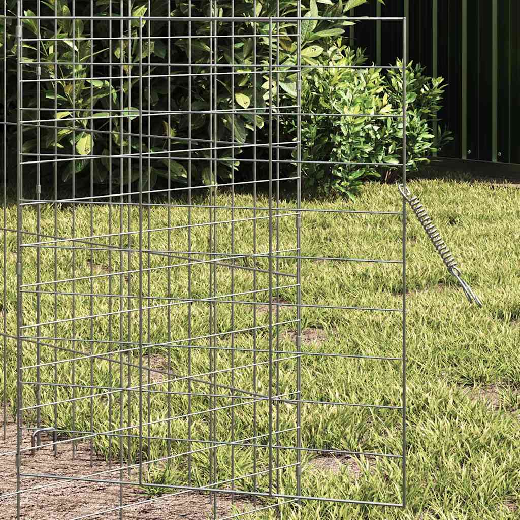 Hasenkäfig Silber 100 x 78 x 78 cm Verzinkter Stahl