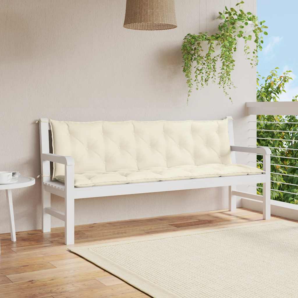 Gartenbank-Auflage Anthrazit 100x(50+50)x7 cm Oxford-Gewebe