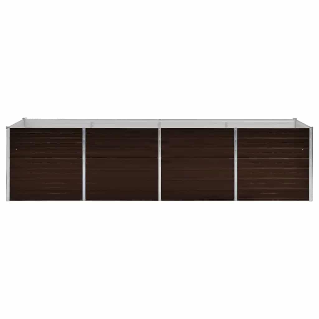 Hochbeet Braun 160 x 80 x 77 cm Verzinkter Stahl