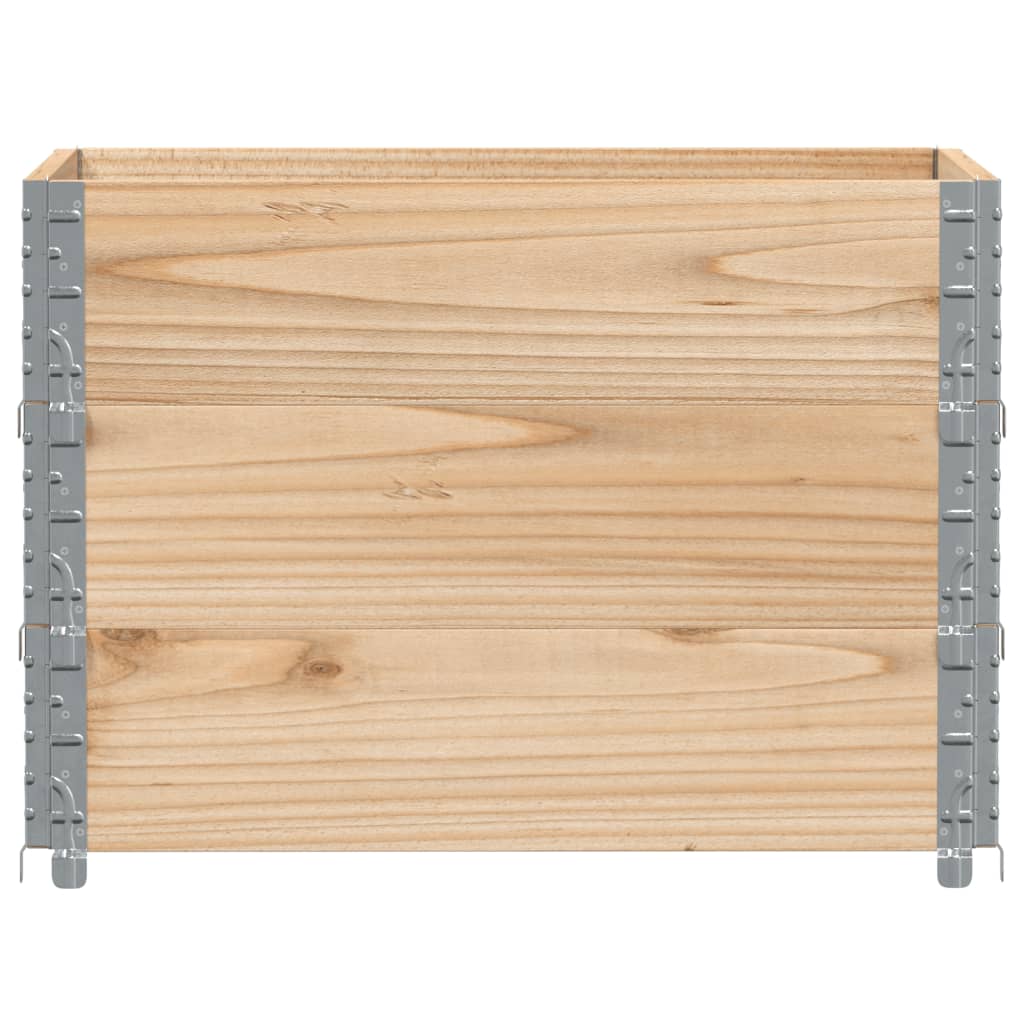 Pflanzkasten Grau 150x100 cm Massivholz Kiefer