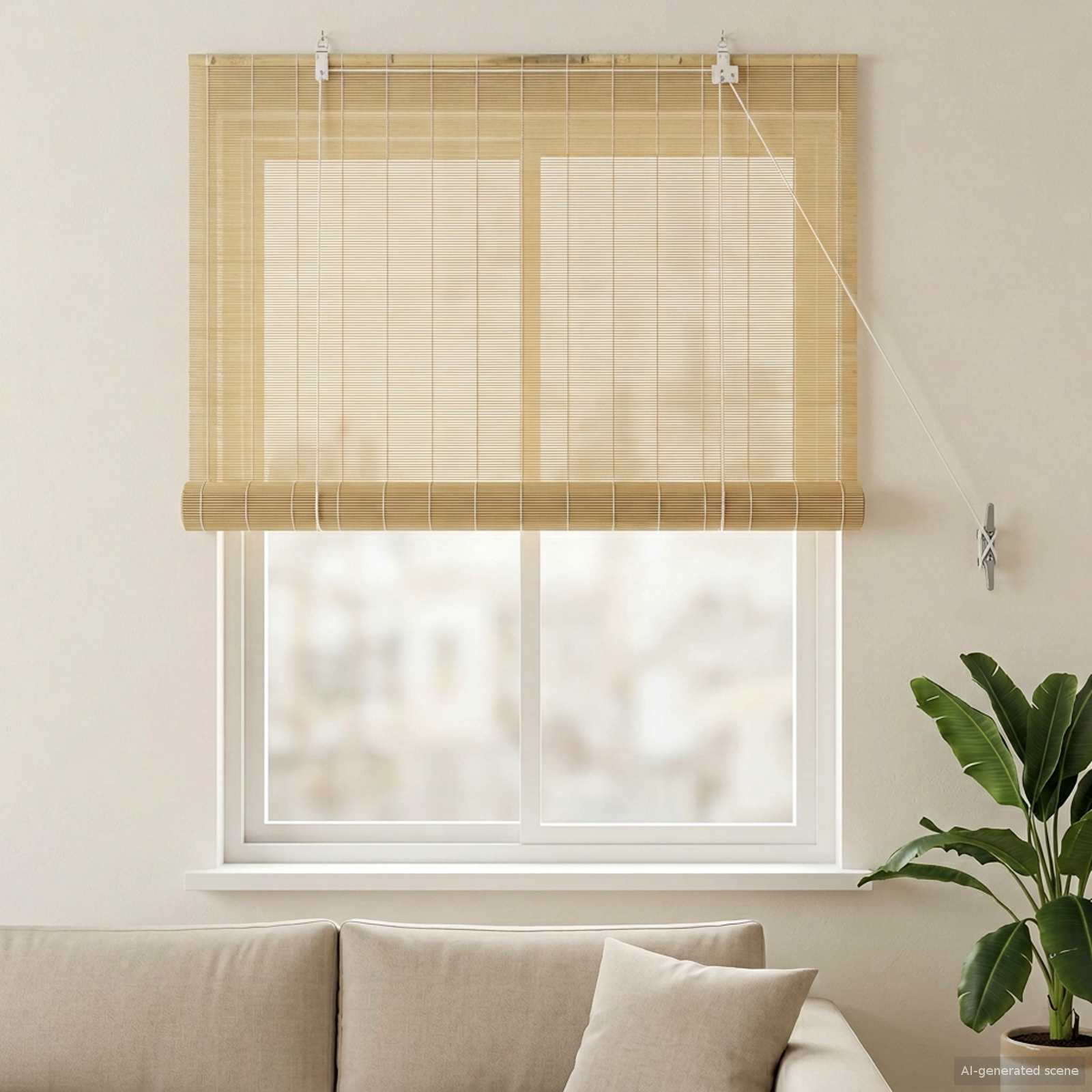 Bambusrollo Natur 80x160 cm