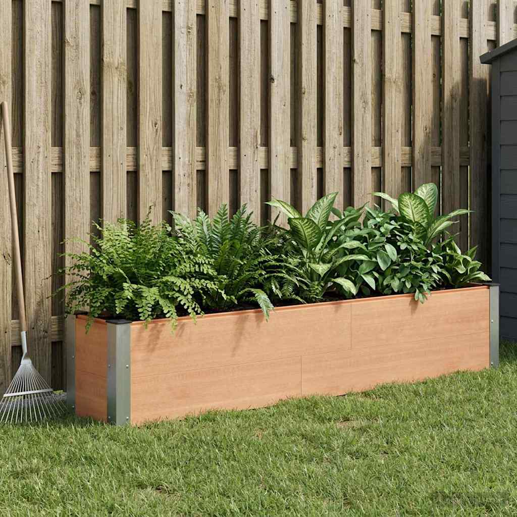 Garten-Hochbeet 200x50x54 cm WPC Grau