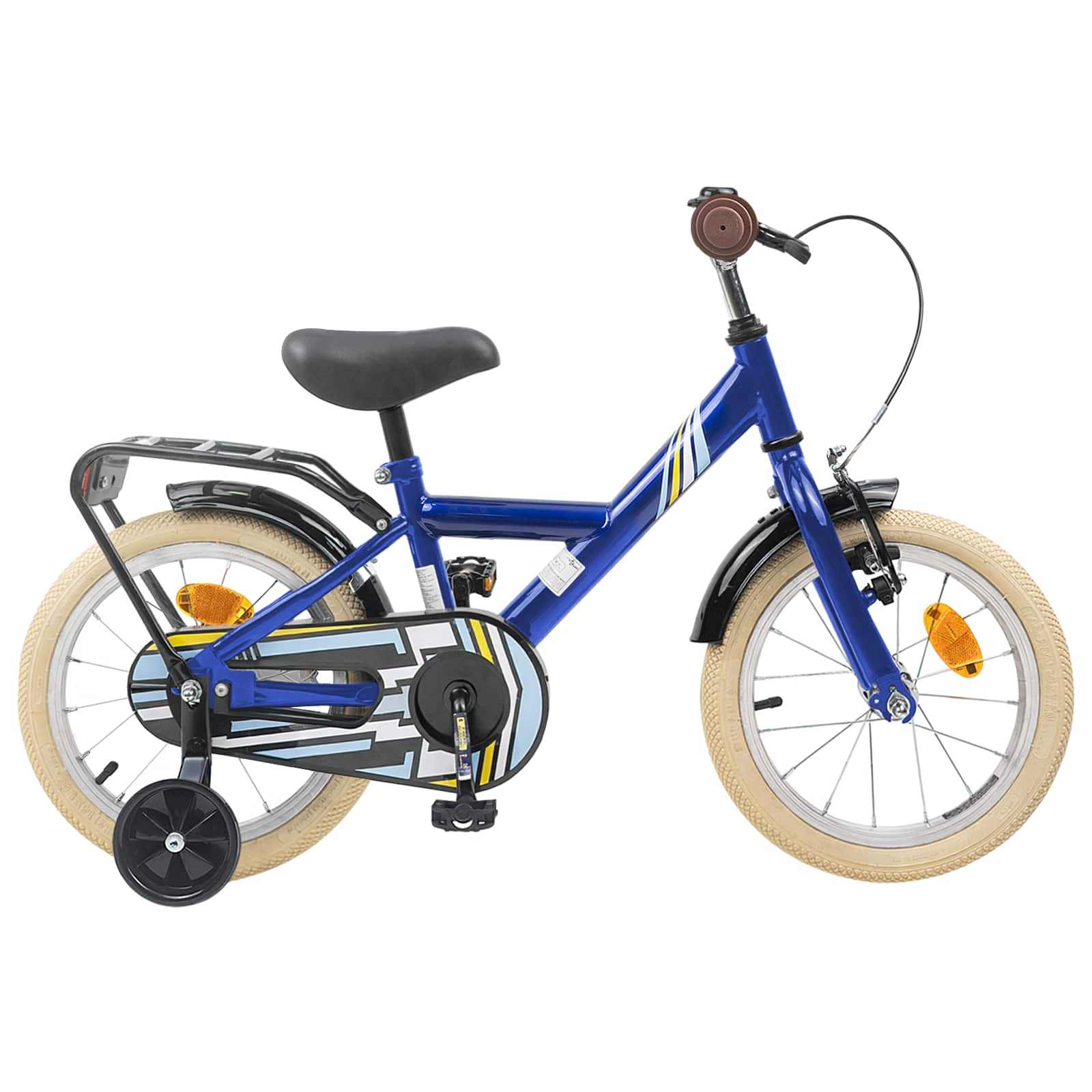 Kinderfahrrad 12 Zoll für 2-4 Jahre alt Schwarz