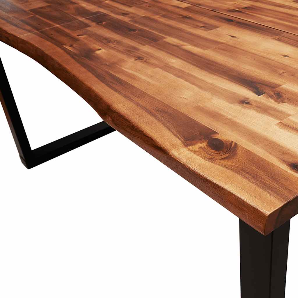Esstisch Baumkante 140x80x75 cm Massivholz Akazie