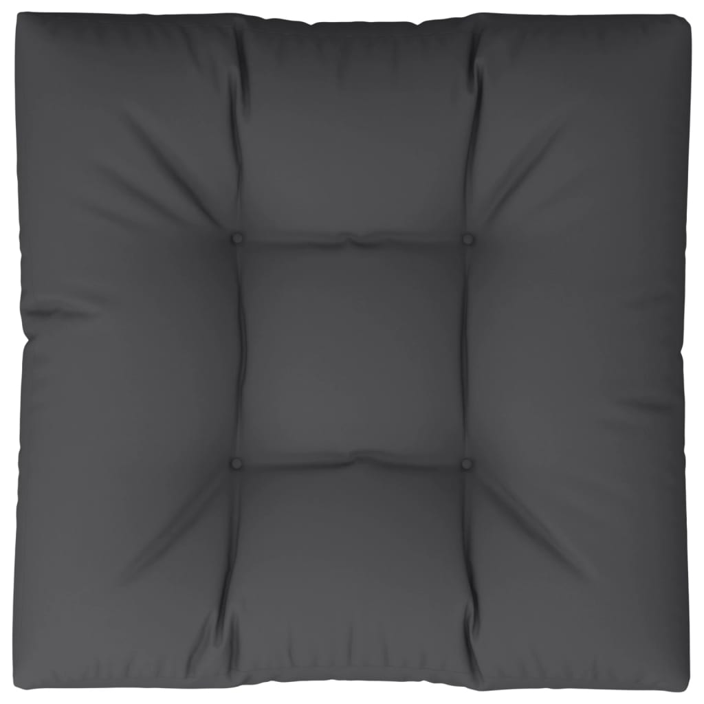 Palettenkissen Anthrazit 50x50x12 cm Stoff