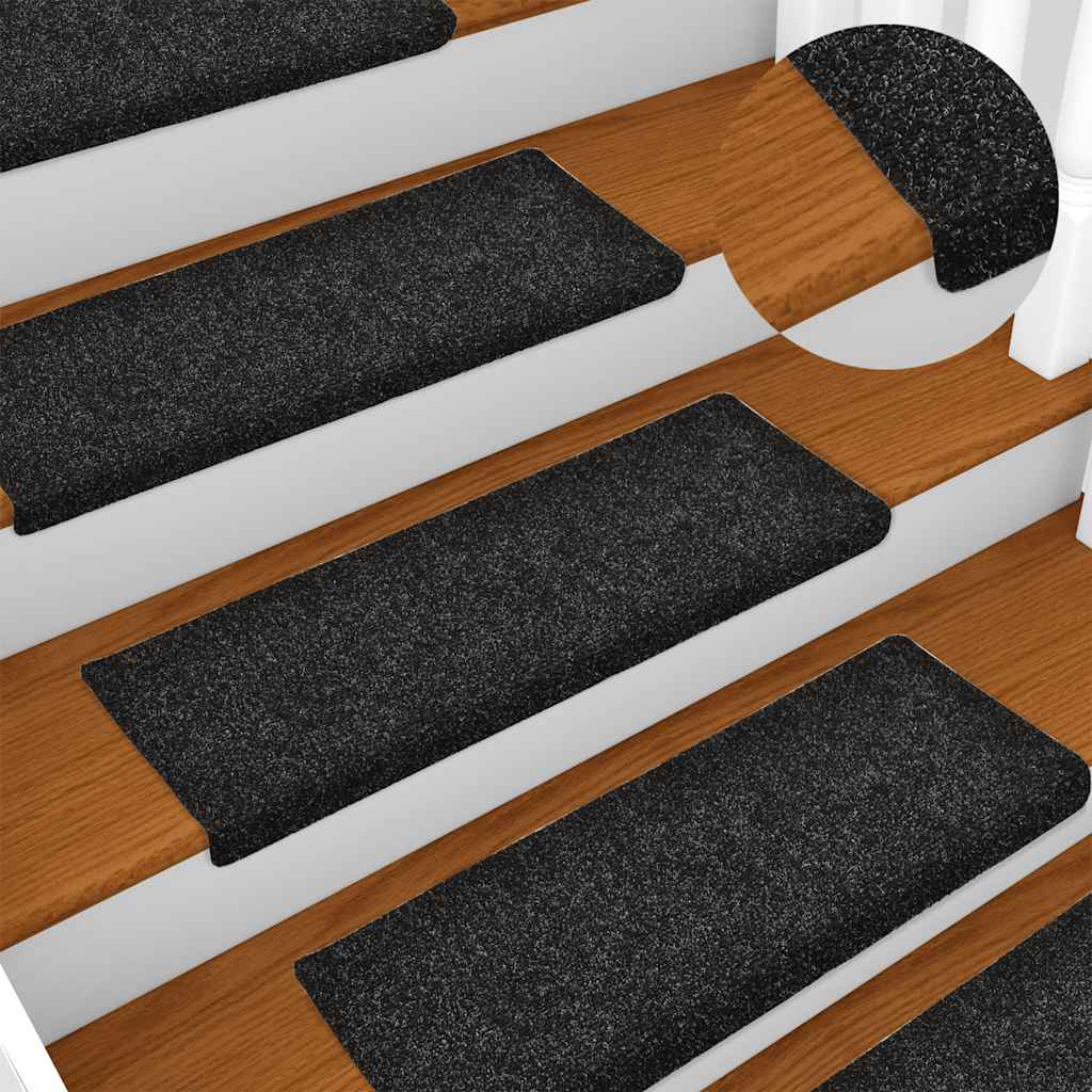 Stufenmatten Selbstklebend 15 Stk. 65x21x4 cm Hellbraun Rechteckiger Rand
