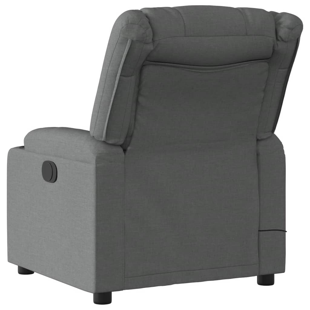 Massage-Relaxsessel Hellgrau Stoff