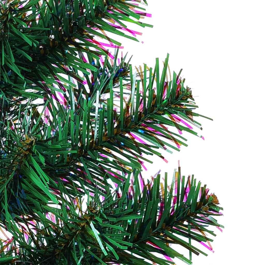 Künstlicher Weihnachtsbaum Schillernde Spitzen Weiß 180 cm PVC