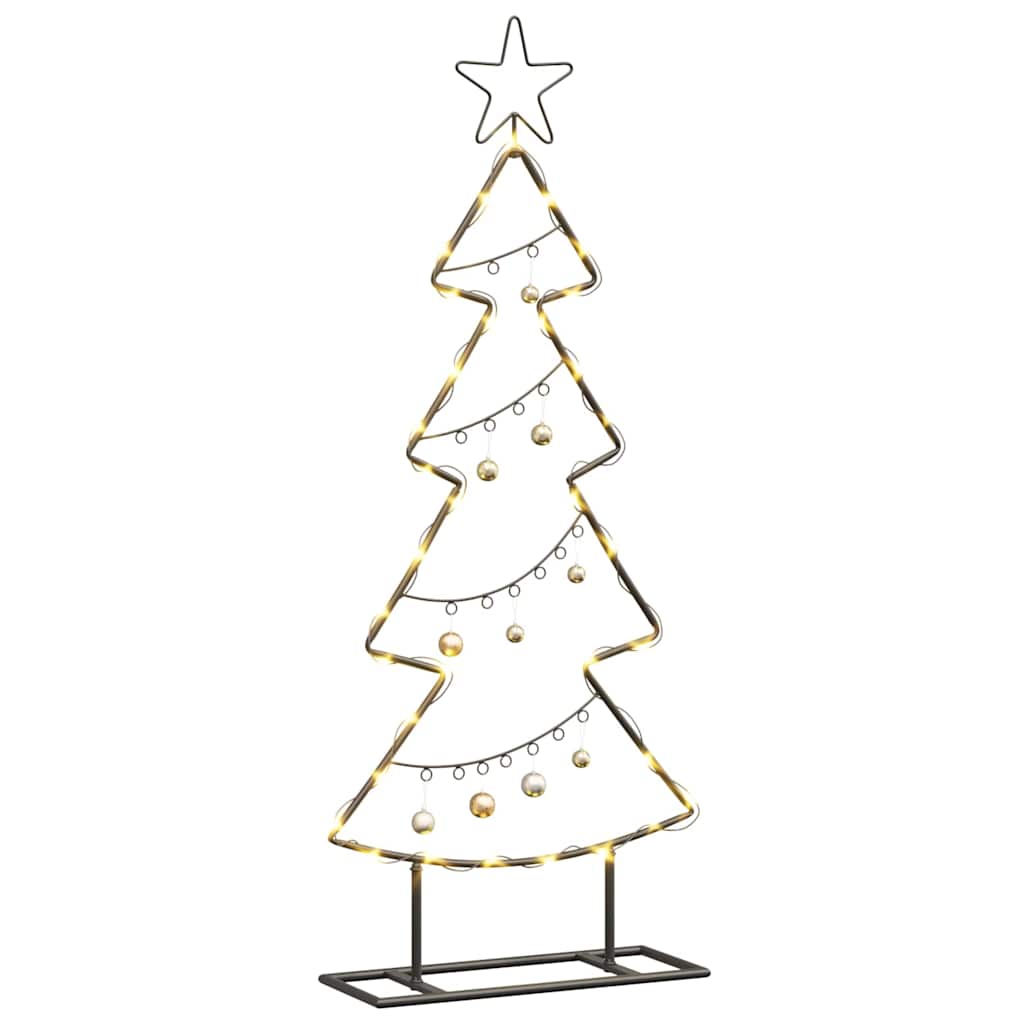 Metall Weihnachtsbaum mit Ständer Schwarz 60 cm Stahl